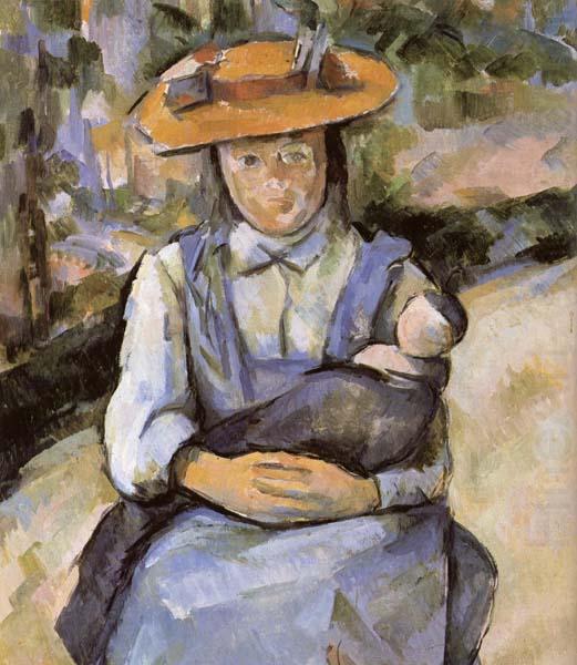 Fillette a la poupee, Paul Cezanne